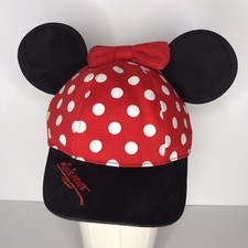 Disney Parks Minnie Mouse Ears Bow Polka Dot Youth Kids Snapback Hat