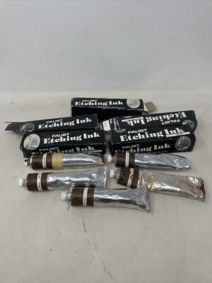 Vintage Faust Etching Ink by Rudoloh Faust Various Colors