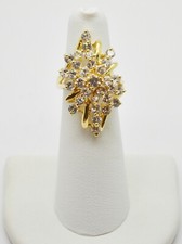 Gorgeous 14K Yellow Gold Multi Stone Ring SZ 5.0 GOLD-3404
