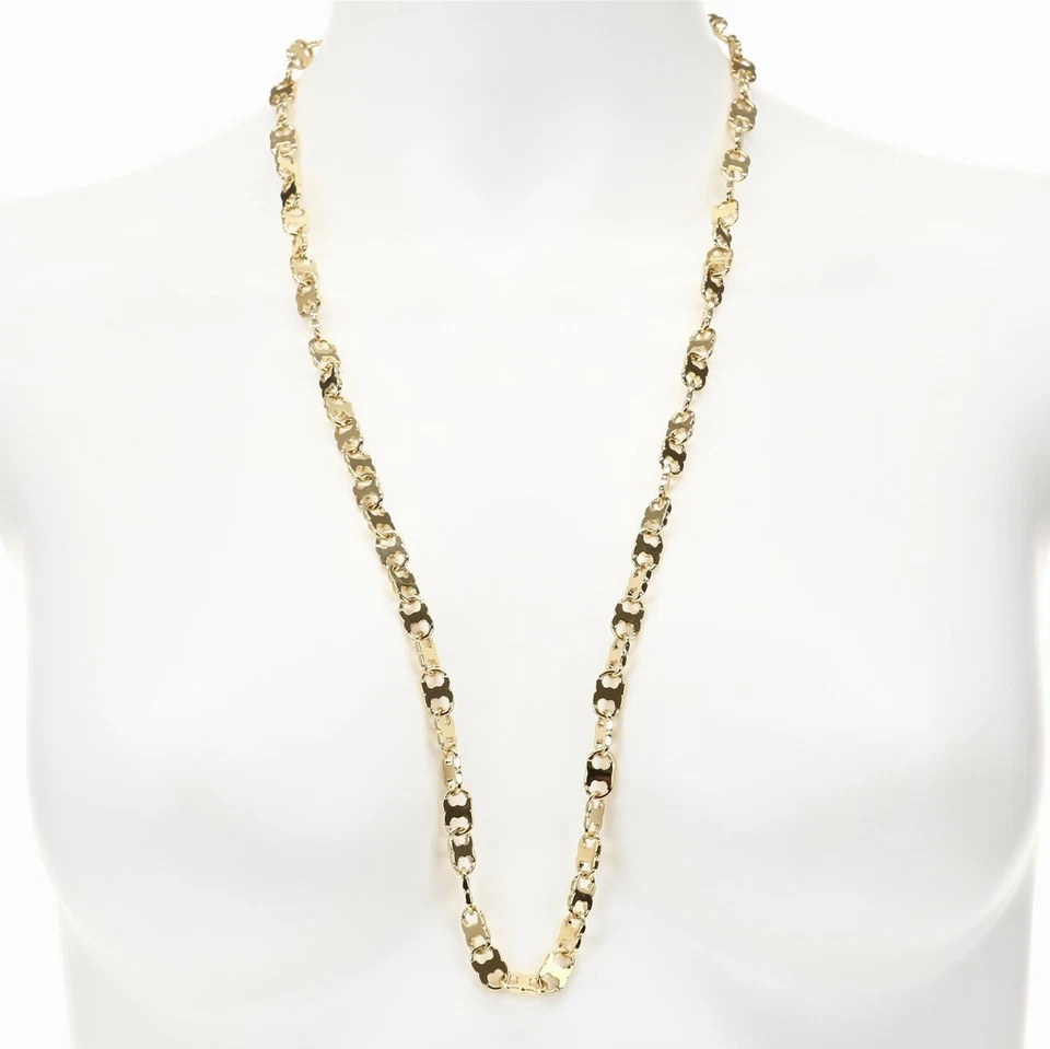 Collar de cadena de eslabones Géminis Tory Burch oro 150201 Foto 2 de 4