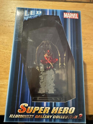 Marvel Super Hero Illuminate Gallery Iron Spider 4-Inch Statue & Display Case