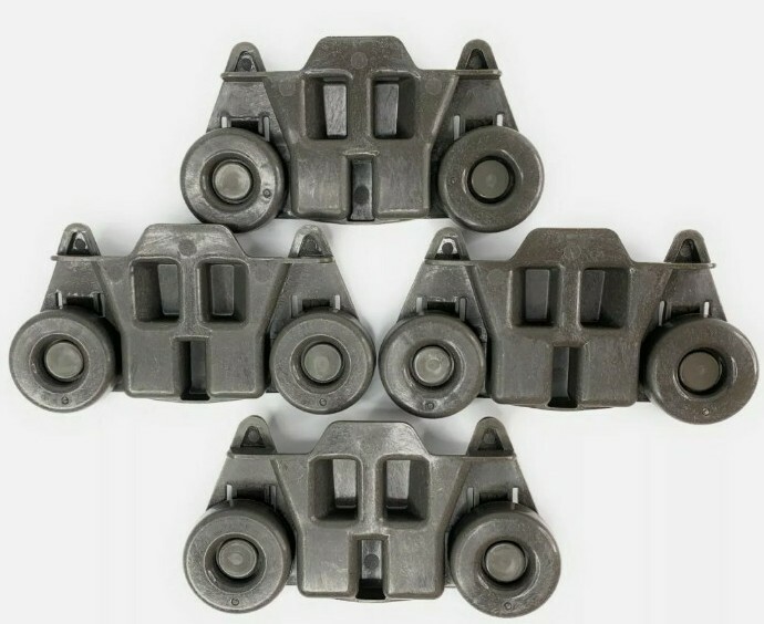 Whirlpool KitchenAid Dishwasher Lower Rack 4 Wheel Set Fits Most Models