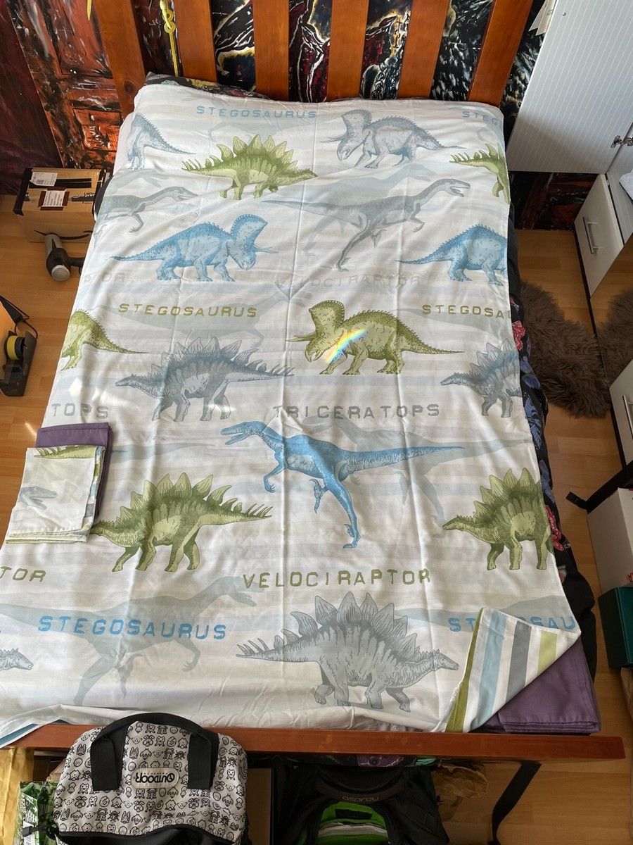 2010 George Asda Home Dinosaur 3/4 Duvet Pillowcase Mattress