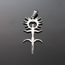 Ghostemane Blackmagier Edelstahl Polieren Anhänger Charm
