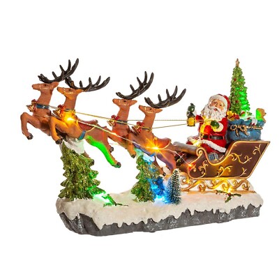 Kurt S. Adler JEL1306 Santa, Multi-Colored