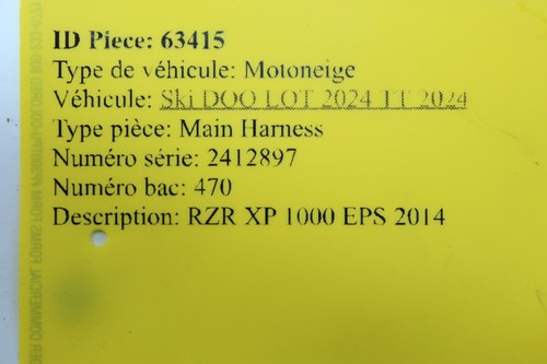 2018 SKI-DOO MXZ 850 E TEC RENEGADE ETEC MAIN HARNESS 515178364 - Picture 2 of 14