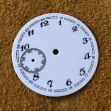 37mm White Ceramic Watch Dial for ETA6497 , ST3600