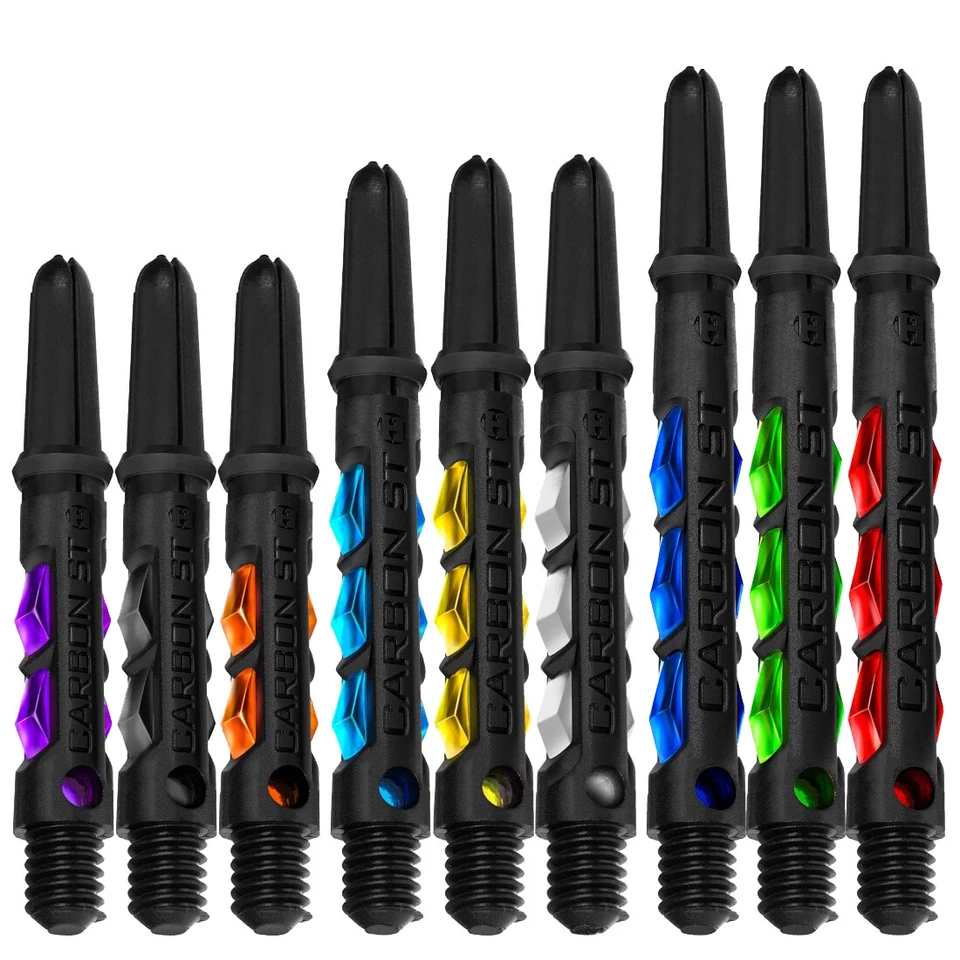 Harrows CARBON ST Dart Shaft Dartshafts Dartschäfte 10 Farben 3 Längen NEUHEIT