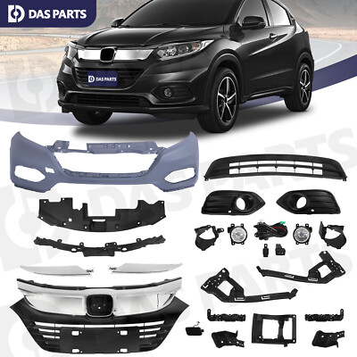 For Honda HR-V 2019-2021 Front Bumper Grille Molding Fog Light Bracket Assembly