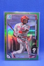 2015 Bowman Draft Chrome Green Refractor /99 Roman Quinn #102 SP Phillies