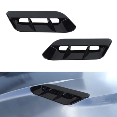 Exterior Engine Hood Scoop Air Vent COVER For Dodge Challenger 2015+ GLOSS BLACK