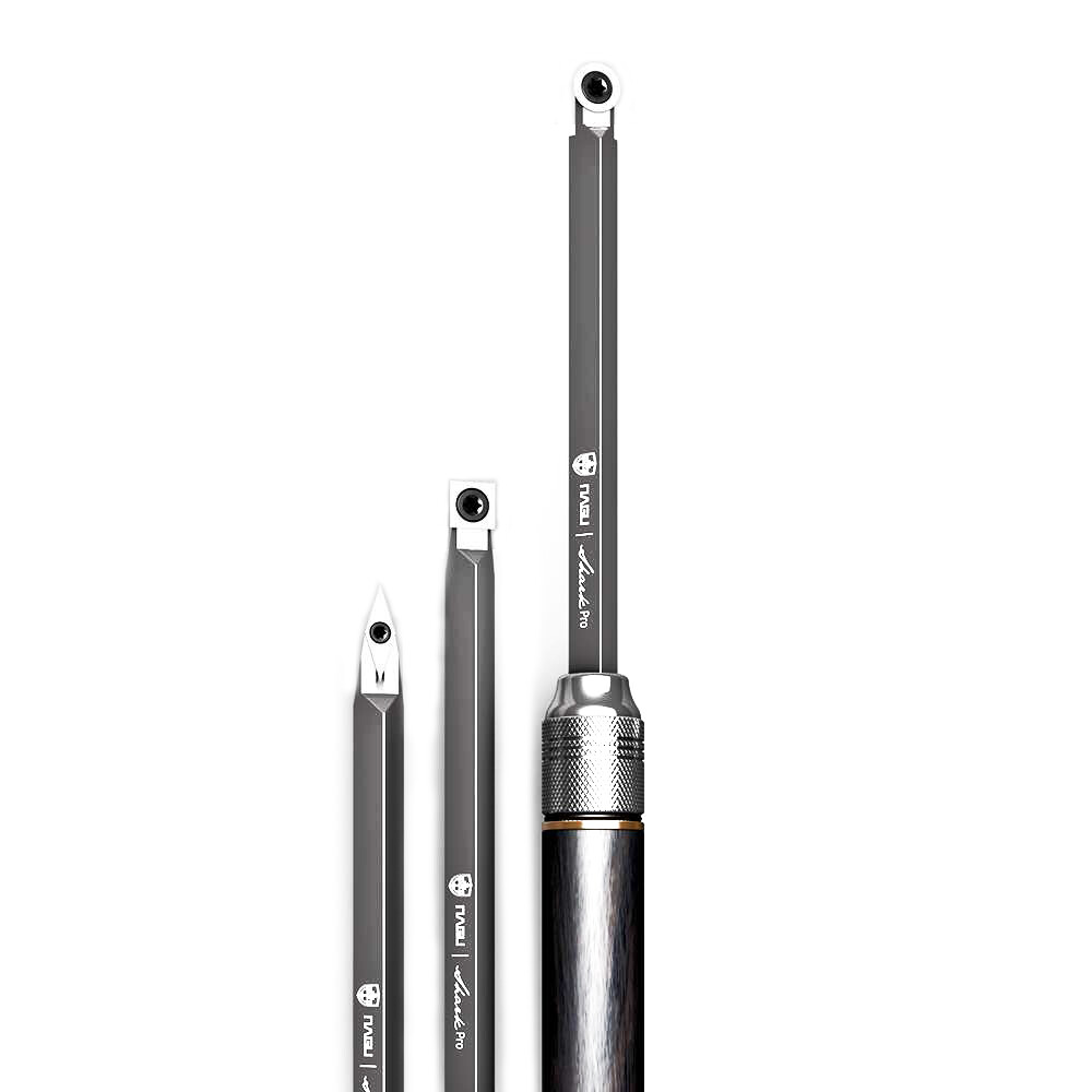 NAGU 10210 Shark Pro 3pcs Carbide Wood Turning Tools with Quick Change