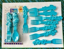 Vint. Pooh and Tigger Kidz Kutlery, 1998 One Unopened,8 loose Tigger Forks