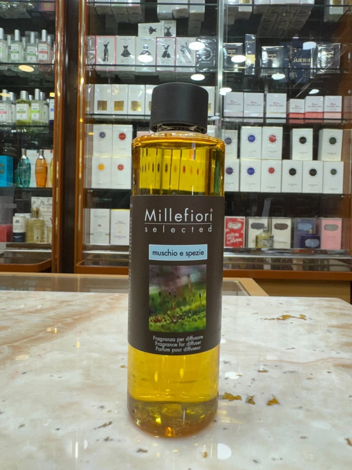 RICARICA MILLEFIORI MUSCHIO SPEZIE 250 ML DIFFUSORE AMBIENTE BASTONCINI