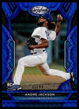2022 PANINI CERTIFIED ROOKIE PURPLE /49 Andre Jackson 31/99 Los Angeles Dodgers