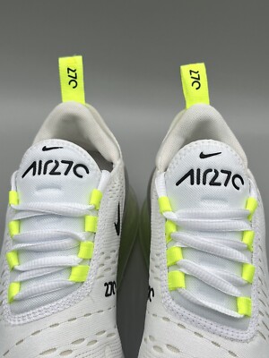 Nike Air Max 270 Trainers Womens Sneakers Girls WHITE GHOST BLACK Size 3 UK  | eBay UK
