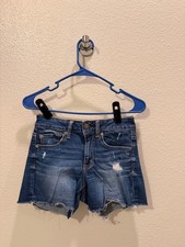 American Eagle AEO Super Stretch Distressed Denim Shorts - Size 4 - 4 Inseam
