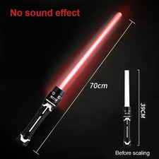 Colorful No Sound Double Lightsaber Red Blue Cosplay Toy Flashing Sword