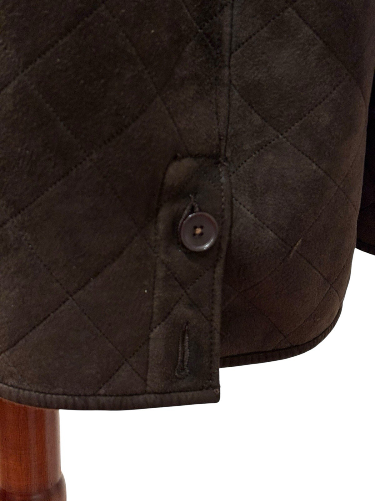 Di Bello Shearling Sheepskin Coat Jacket Brown Made In Italy Size 58 Size 48 US