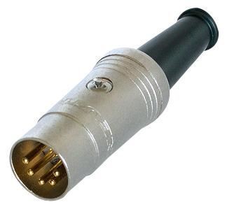 REAN - 5 Pin DIN Plug, Gold - Bild 1 von 1