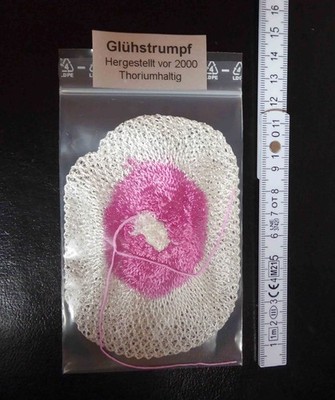 Alter großer Glühstrumpf Test Geigerzähler Prüfstrahler