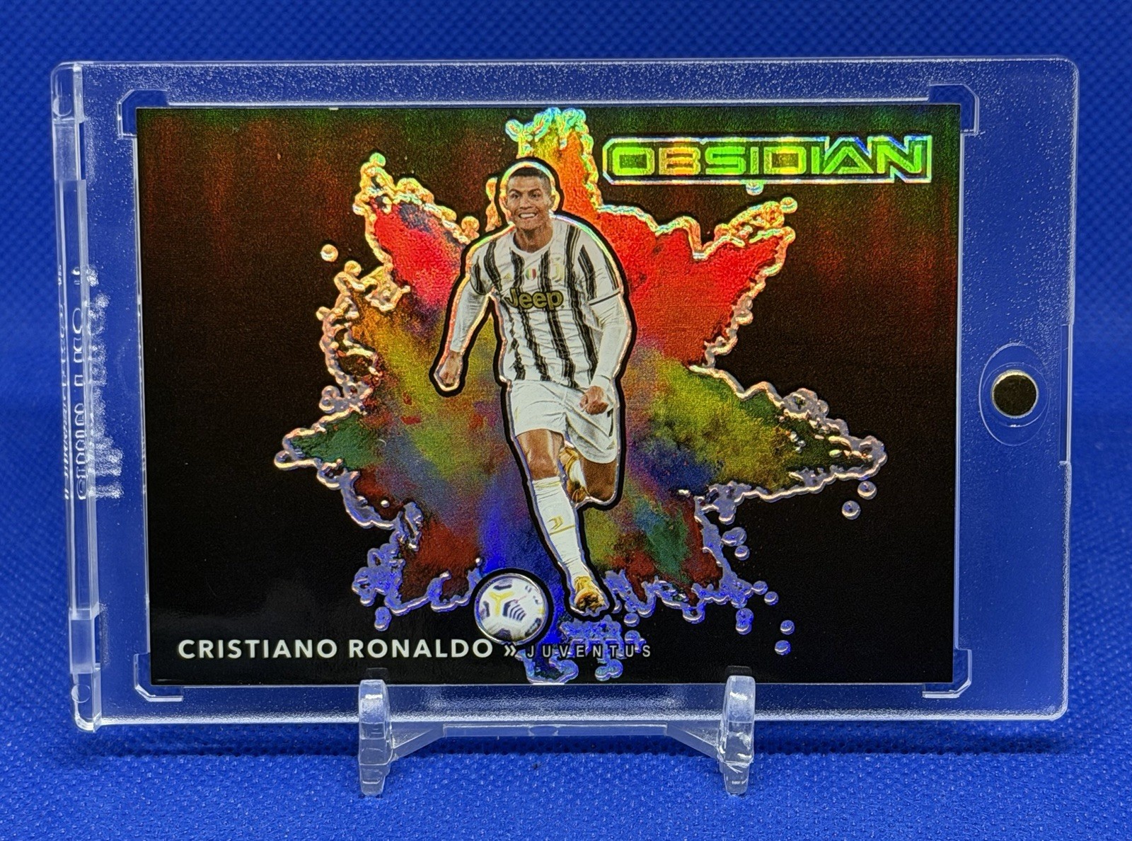 Cristiano Ronaldo 2020-21 Panini Obsidian Black Colorblast Color Blast Juventus