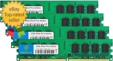DDR2 8GB PC2 6400 Kit 4X2Gb DDR2 800 UDIMM 2GB RAM 2RX8 1 8V CL6 Non Ecc