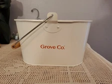 NEW Grove Collaborative Metal Caddy Organizer Bucket Limited Edition GOLDEN HOUR