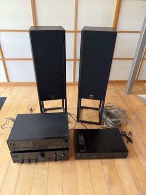 Vintage HiFi Anlage   Kenwood KA-5010, Denon DCD-520, ELAC EL 75/II, Kassettende