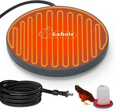 Chicken Water Heater, 13'' Heated Base for Metal Plastic Poultry Founts Waterer