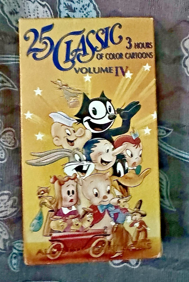 25 Classic of Color Cartoons Volume IV VHS Tape 1991 3 Hours Superman Porky Pig - Image 3 of 3
