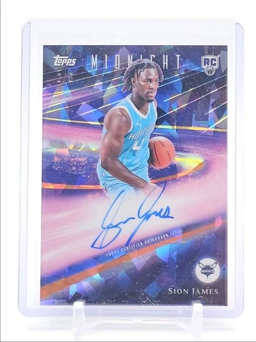 SION JAMES 2025-26 TOPPS MIDNIGHT ROOKIE HORIZON DAYBREAK RC AUTO /5 Q3668