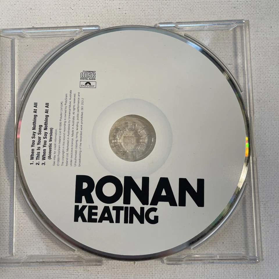 Ronan Keating - When You Say Nothing At All - 1999 CD Single C01 - Image 3 of 4