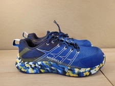 Merrell Moab Shoes Mens 11 Flight Carbon Fiber Work Safety Toe Blue Yellow Steel