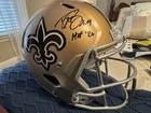 DREW BREES HOF 26 Autographed Signed AUTO F/S Saints Helmet Beckett BAS COA