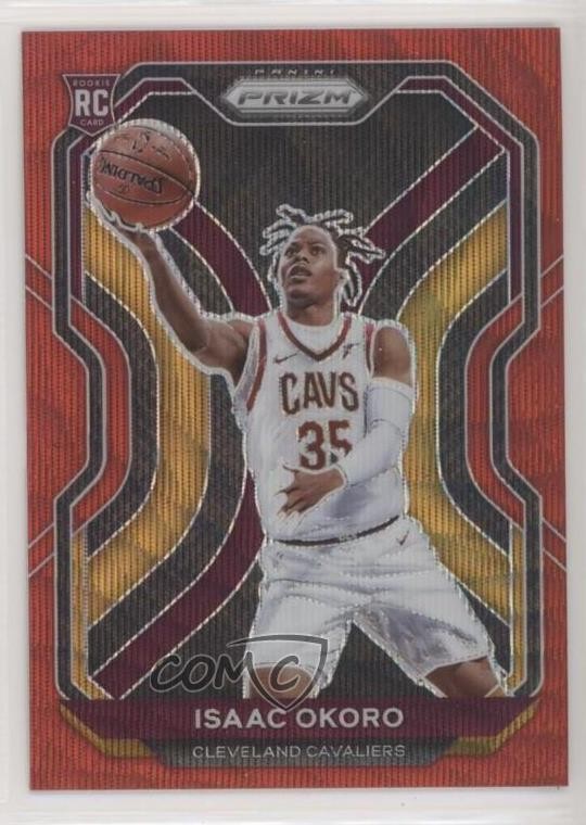 2020-21 Panini Prizm Ruby Wave Prizm Isaac Okoro #298 0kr0