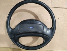 1992-1996 Ford F150 F250 F350 Bronco Pickup Truck Black Steering Wheel Oem 92-96
