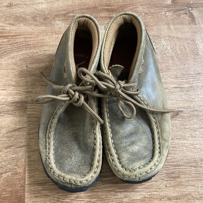 Twisted X Brown Leather Western Chuka Boot Shoes Boys Toddler Size 10M CDM00012 