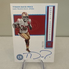 2022 Panini Encased - Rookie Tyrion Davis-Price #RE-TD Sapphire /15 (AU, RC)