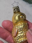 Lot of 2  Vintage German Inge Glass Christmas Ornaments Duckling & Snowman  — photo 3