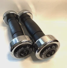 ProForm 3 lb Chrome Dumbbells Pair (6 lbs Total) Fixed Weight Rubber Grip