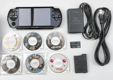 Sony SONY PSP 3000 Black Console Tested w/ Battery pack, charger & 6 games