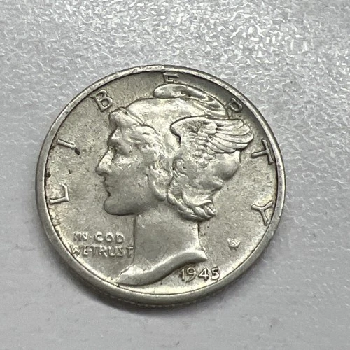1945-D Unc MERCURY SILVER DIME Actual Coin Check My Store Out FREE SHIPPING