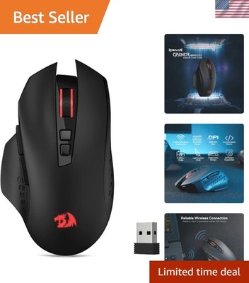 High-Precision M656 Wireless Gaming Mouse - 7 Macro Keys & Ergonomic Design