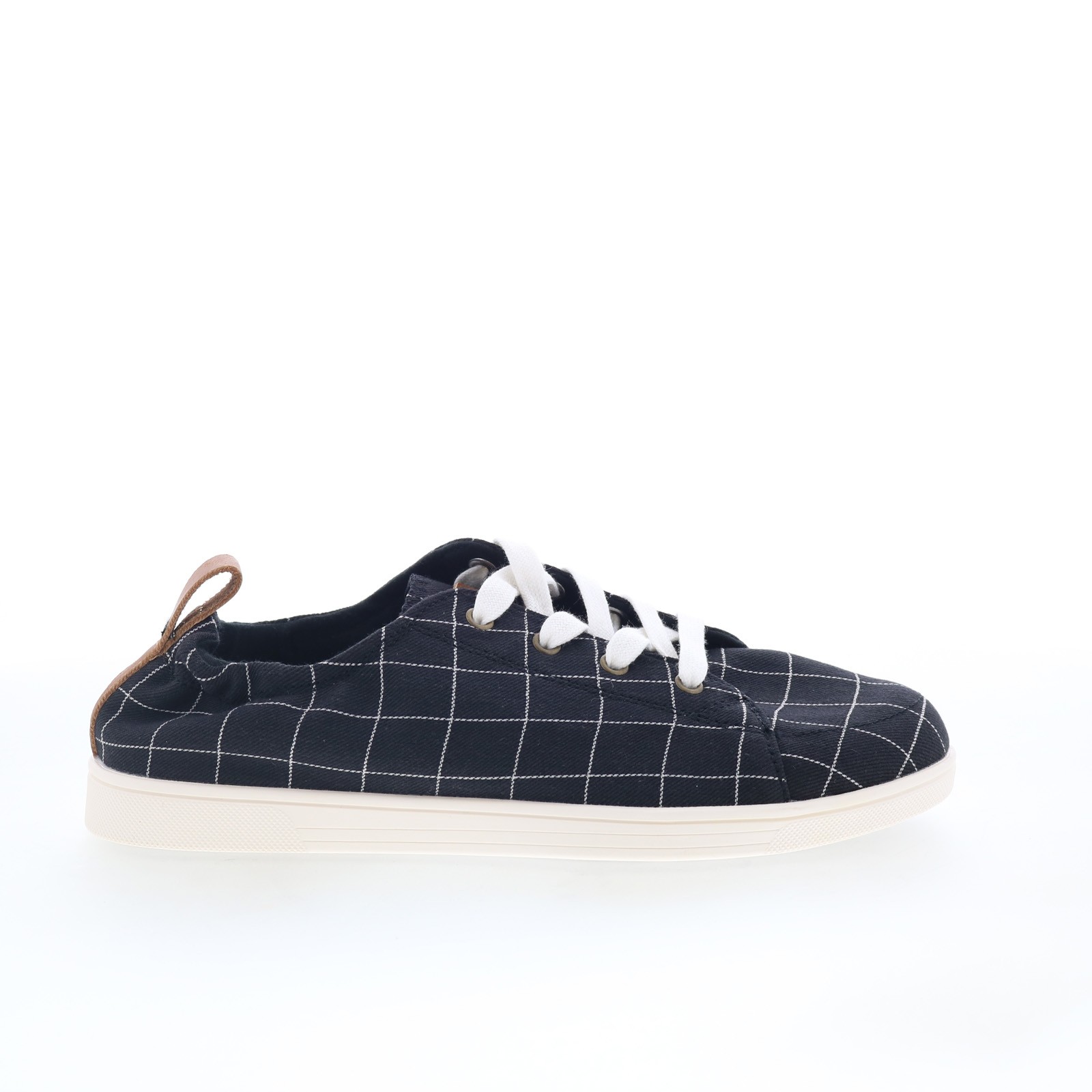 Spenco Windowpane SP1202BLK Womens Black Canvas Lifestyle Sneakers Shoes 75 9490₽