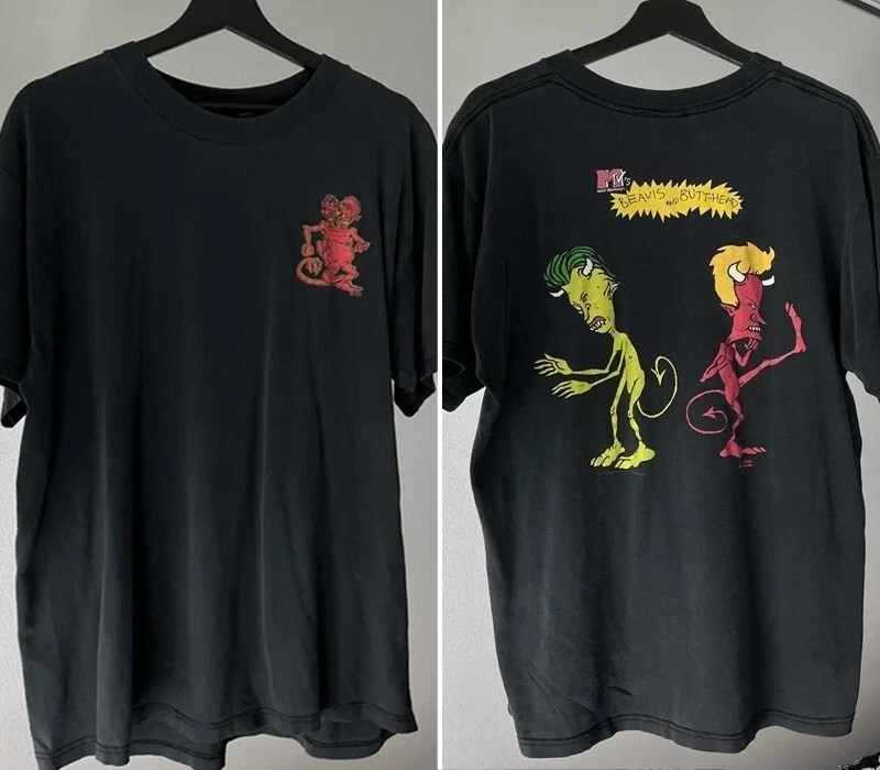 Rob Zombie x Beavis and Butthead Do America Movie 2 sided T shirt