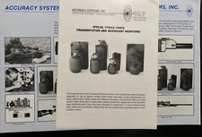 Accuracy Systems Inc. Strike Force Frag  & Incendiary Munitions Catalogs 1985