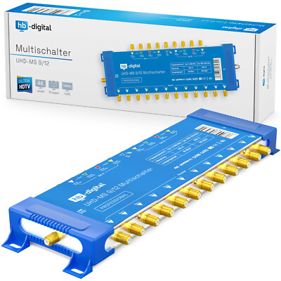Sat Multischalter 9/12 Multiswitch Switch FullHD 4K 8K MS Verteiler 12Teilnehmer