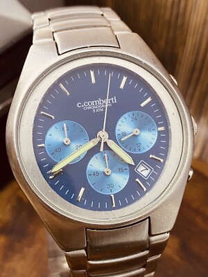 C. Comberti Stainless Steel WR50 Chronograph - men's watch from the 2000's #5611