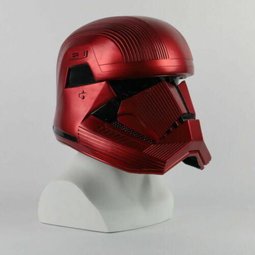 Star Wars 9 The Rise of Skywalker Sith Trooper Red Helmet Cosplay Prop PVC New - Picture 3 of 12